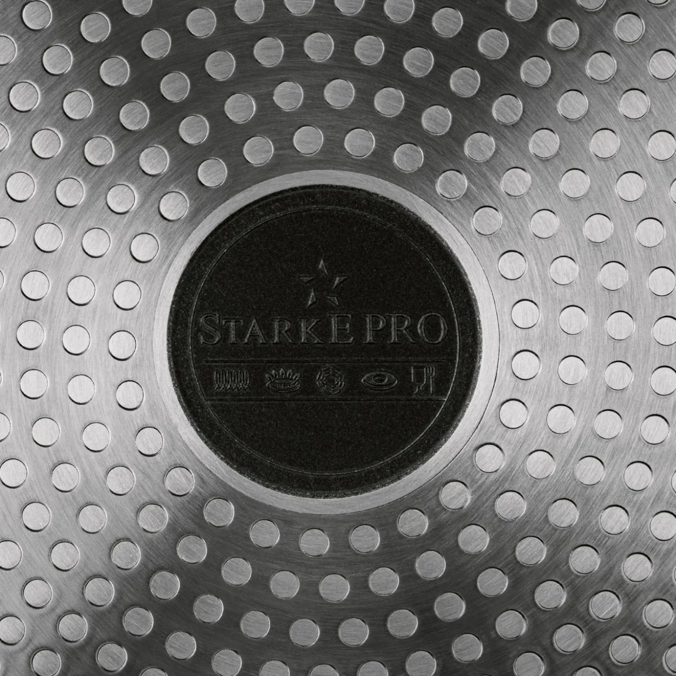 Patelnia na indukcję z pokrywką Starke Pro Taylor Marble 28 cm głęboka