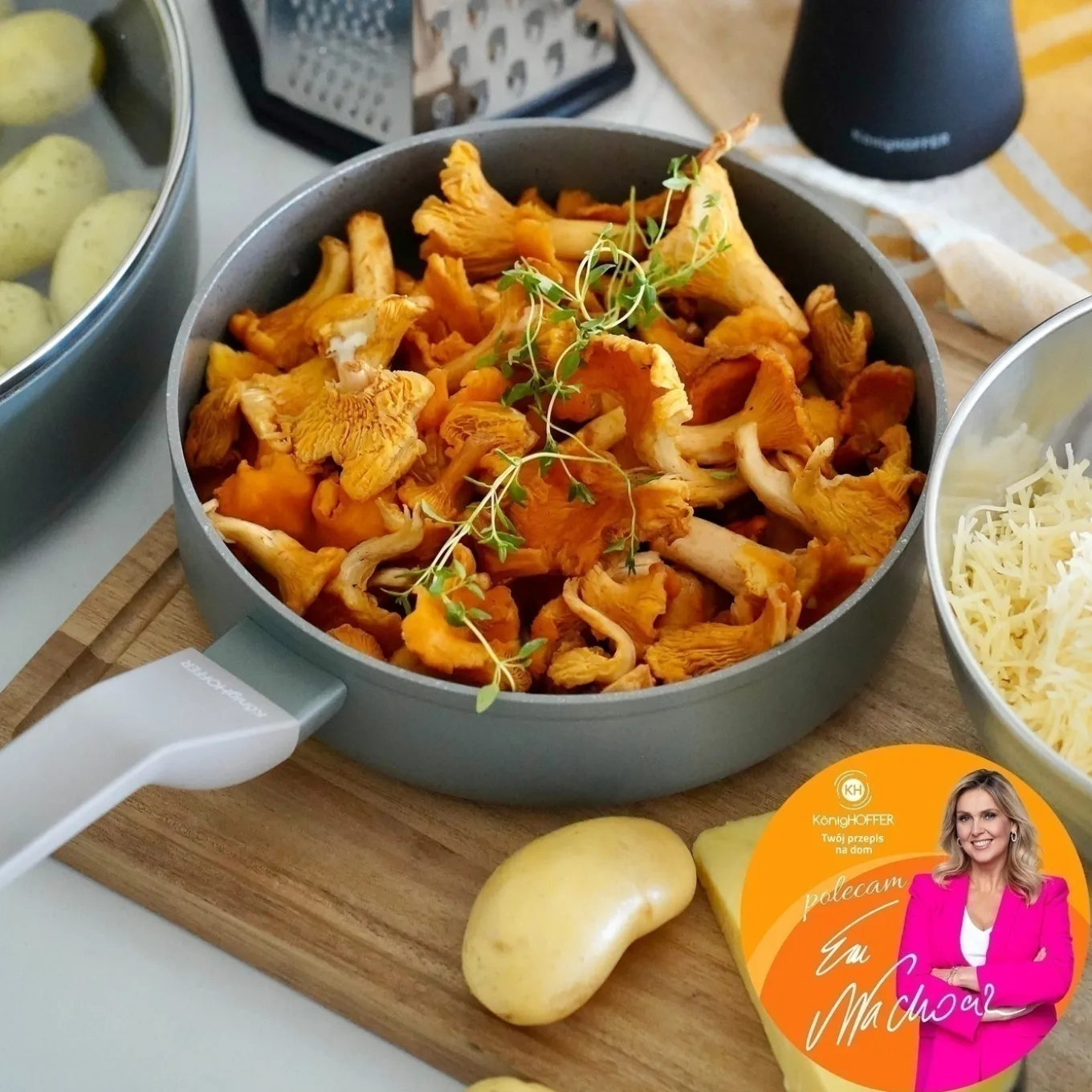 Patelnia na indukcję z pokrywką Konighoffer Pancetta 20 cm