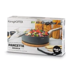 Patelnia na indukcję z pokrywką Konighoffer Pancetta 20 cm