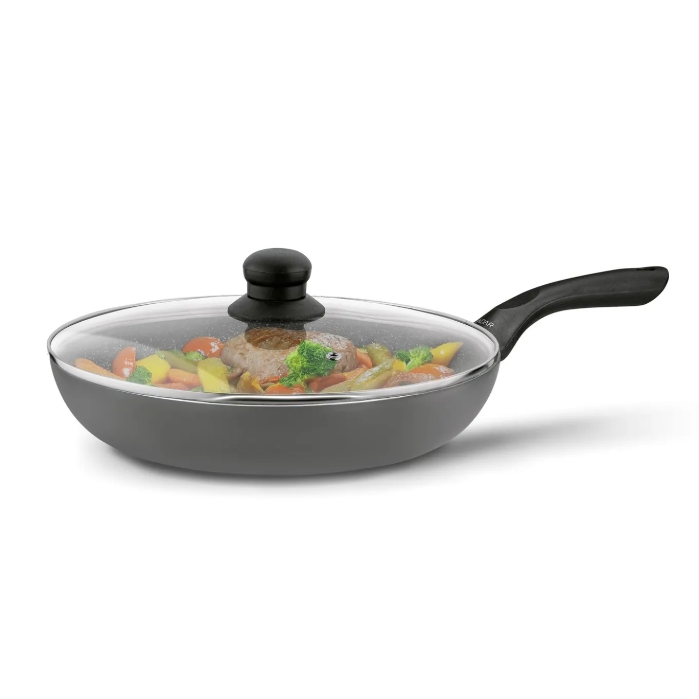 Patelnia na indukcję z pokrywką Tadar Amarantina Grey 28 cm