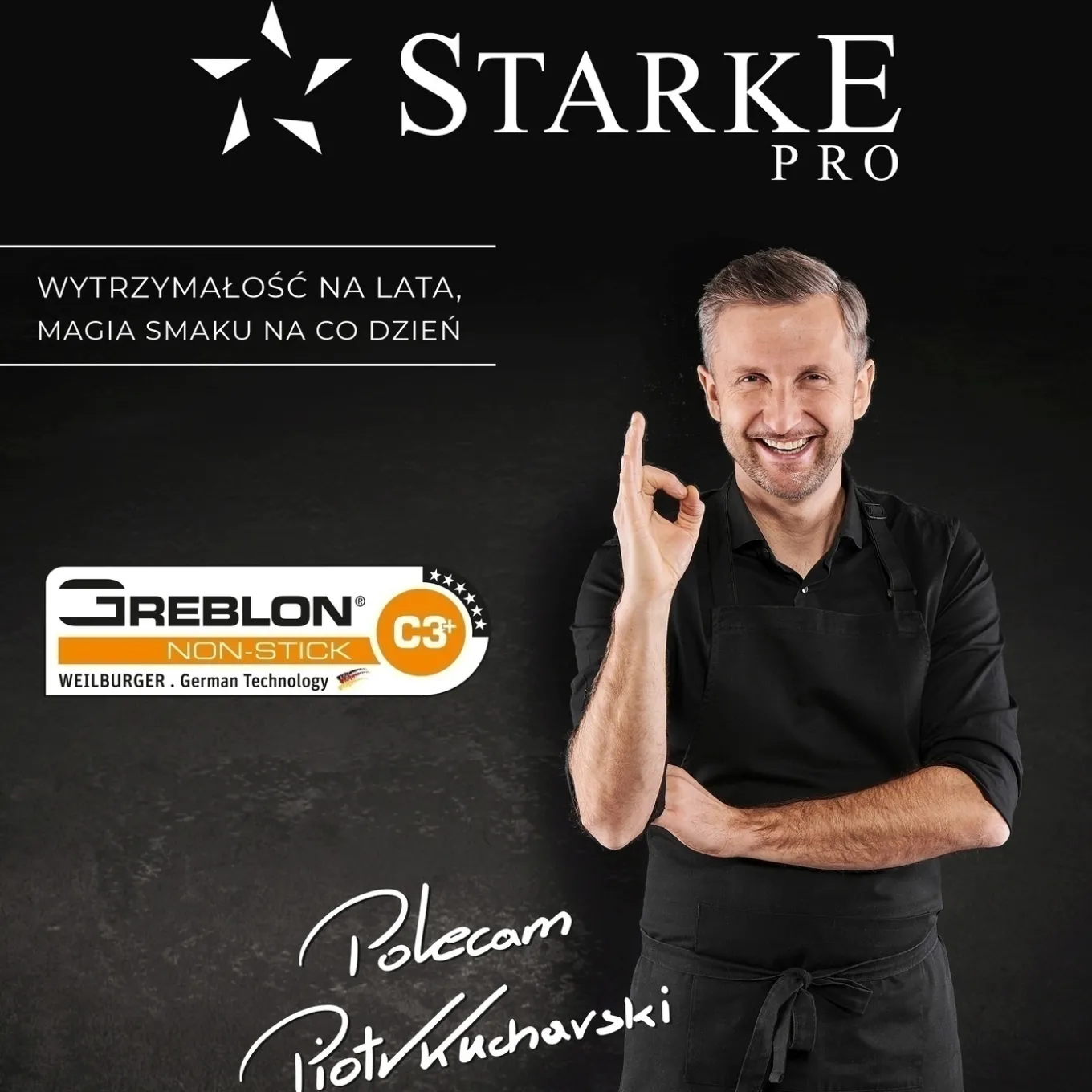 Patelnia nierdzewna non-stick na indukcję z pokrywką Starke Pro Sintesi 24 cm