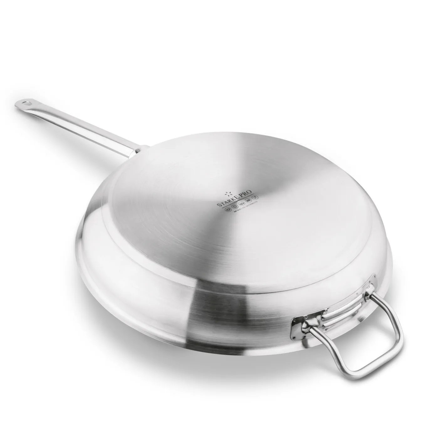 Patelnia stalowa na indukcję Starke Pro Gastro 36 cm z helperem