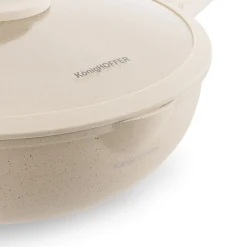 Patelnia WOK indukcyjna z pokrywką Konighoffer Creamy Marble 30 cm