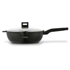 Patelnia WOK na indukcję z pokrywką Starke Pro Yasai 30 cm