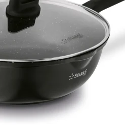 Patelnia WOK na indukcję z pokrywką Starke Pro Yasai 30 cm