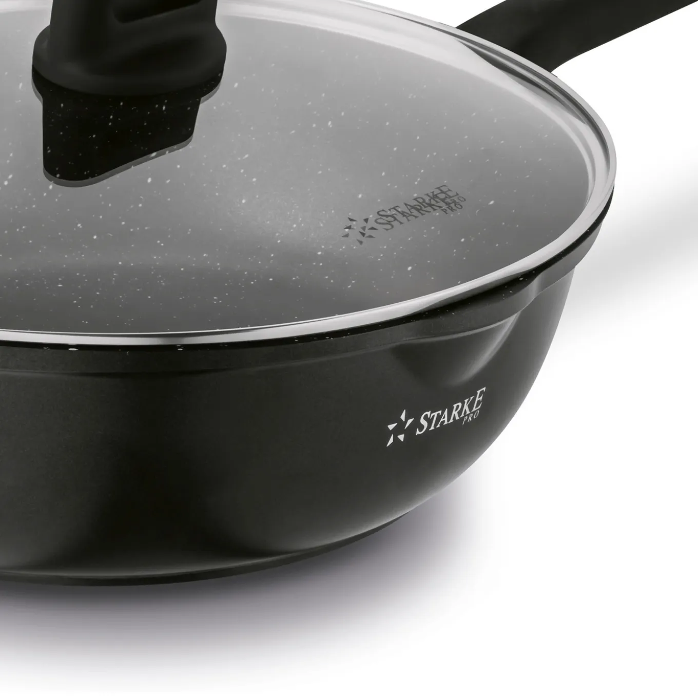 Patelnia WOK na indukcję z pokrywką Starke Pro Yasai 30 cm