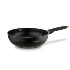 Patelnia WOK na indukcję z pokrywką Konighoffer Black Rose 30 cm