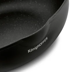 Patelnia WOK na indukcję z pokrywką Konighoffer Black Rose 30 cm