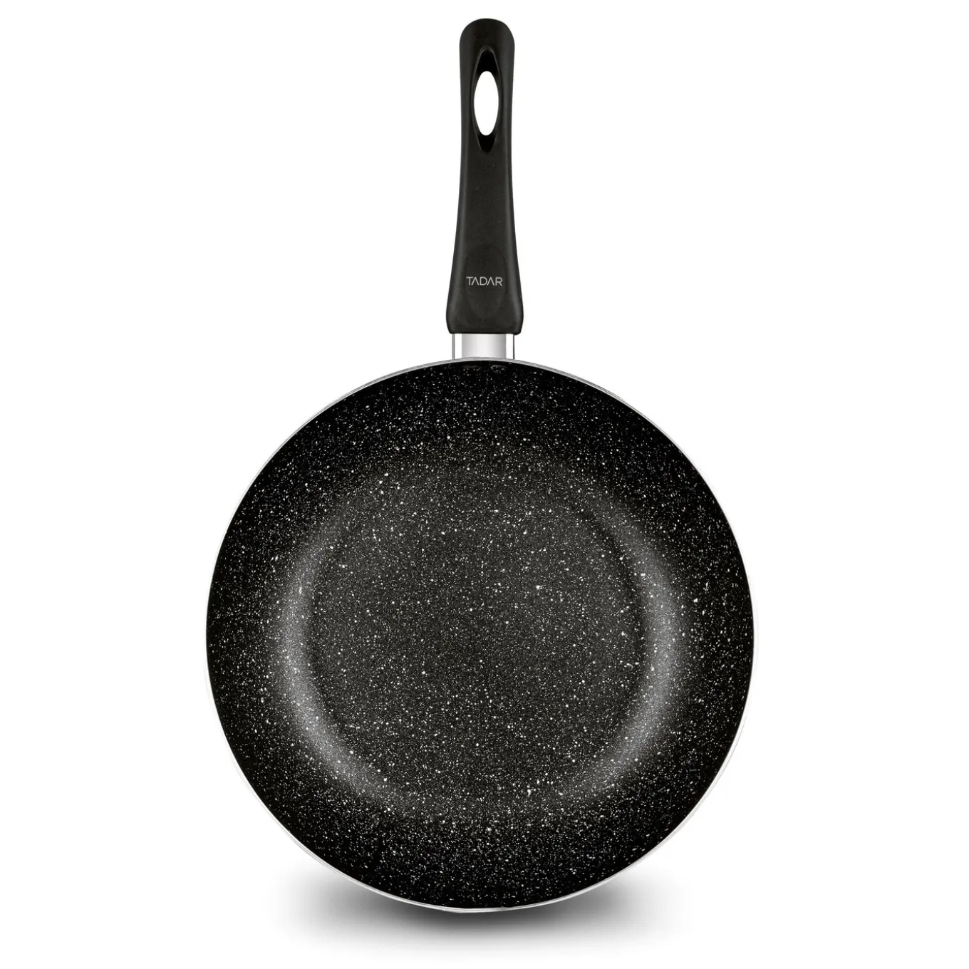 Patelnia WOK z pokrywką Tadar Marmara Black 30 x 8,5 cm