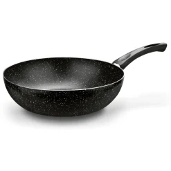 Patelnia WOK z pokrywką Tadar Marmara Black 30 x 8,5 cm
