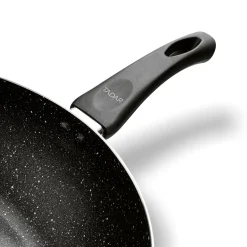 Patelnia WOK z pokrywką Tadar Marmara Black 30 x 8,5 cm