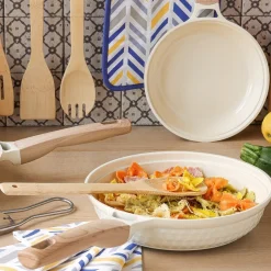 Patelnia z powłoką ceramiczną na indukcję Konighoffer Rosti 24 cm kremowa
