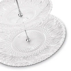 Patera szklana Tadar Catalina okrągła trzypoziomowa 15/20/25 cm