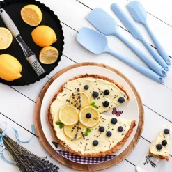 Pędzelek silikonowy kuchenny okrągły Tadar Silico Alix 23 x 2,5 cm szary