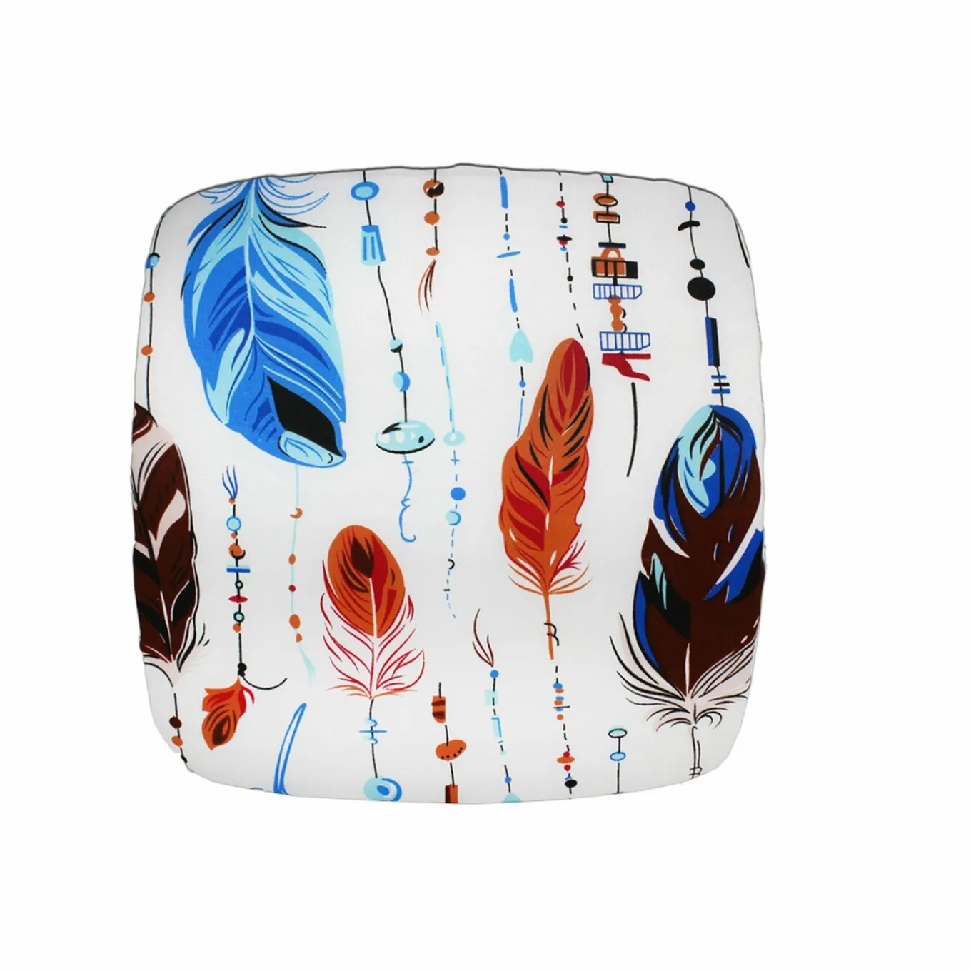 Poduszka na krzesła lub taboret Gomer 30 x 2,5 cm kwadratowa mix wzorów