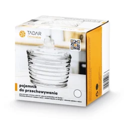 Pojemnik do przechowywania szklany z pokrywką Tadar Strip 250 ml