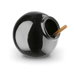 Pojemnik kuchenny z drewnianą łyżeczką Konighoffer Ceramic czarny