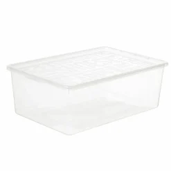 Pojemnik na buty damskie i męskie Plast Team 39 x 26 x 13 cm przezroczysty