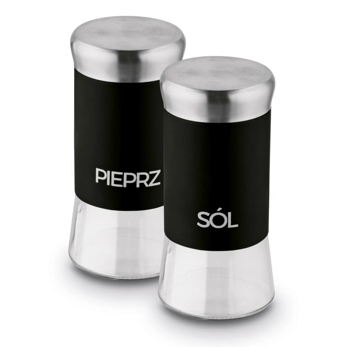 Przyprawniki kuchenne do soli i pieprzu Tadar 150 ml czarne