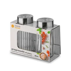 Przyprawniki kuchenne do soli i pieprzu Tadar 80 ml 2 sztuki