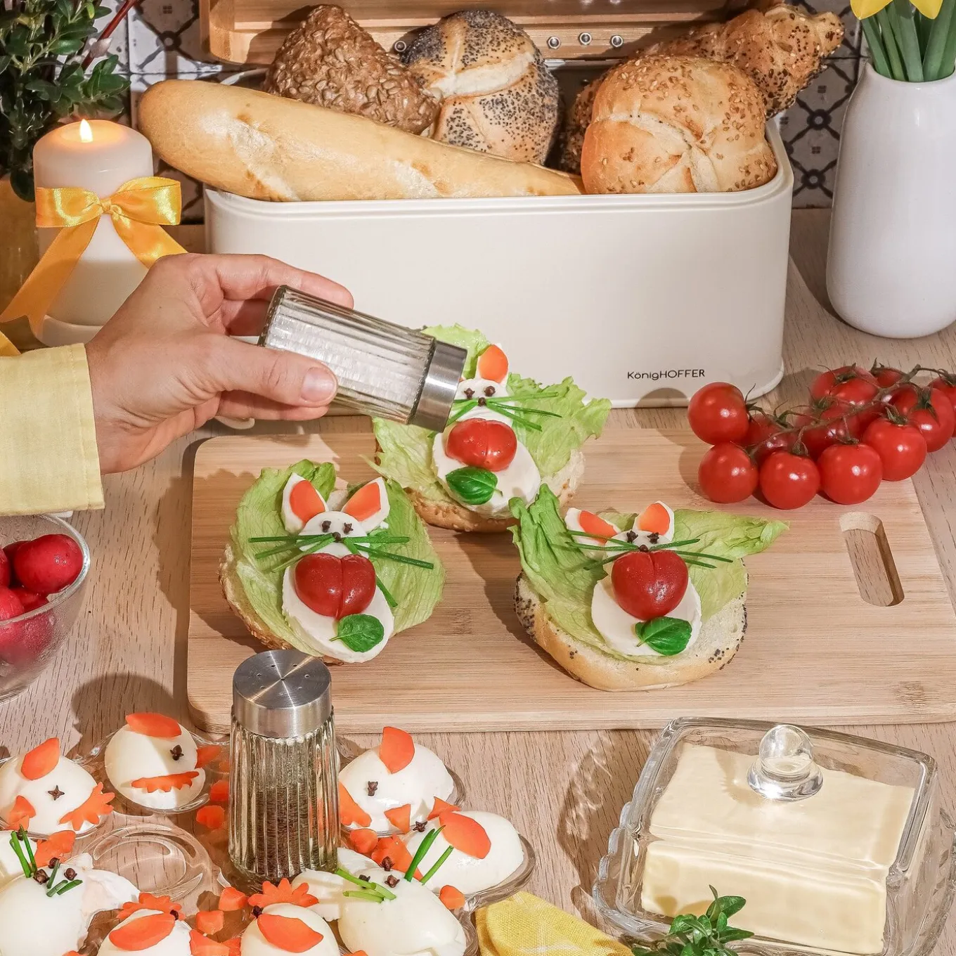 Przyprawniki kuchenne do soli i pieprzu Tadar 80 ml 2 sztuki