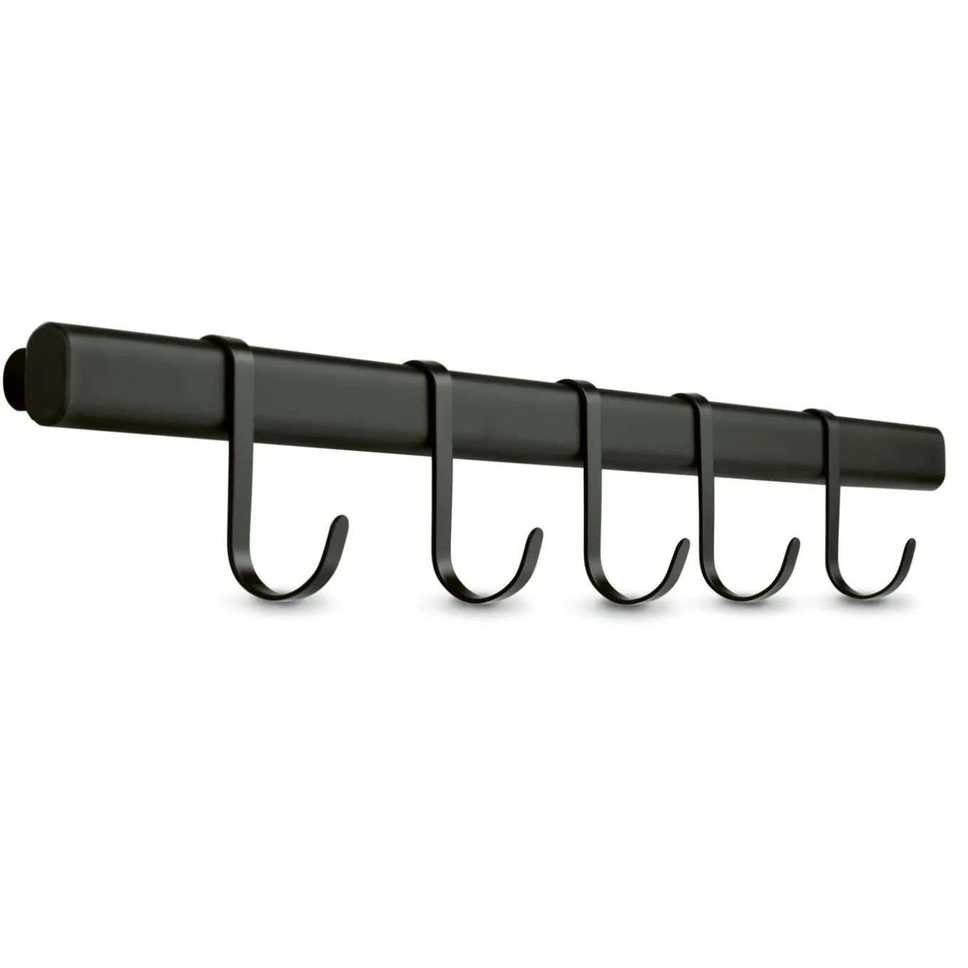 Reling kuchenny z 5 wieszakami Tadar 60 cm czarny