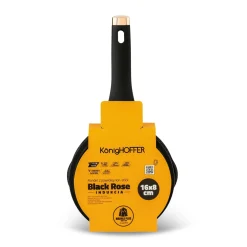Rondel na indukcję z pokrywką Konighoffer Black Rose 1,3 l