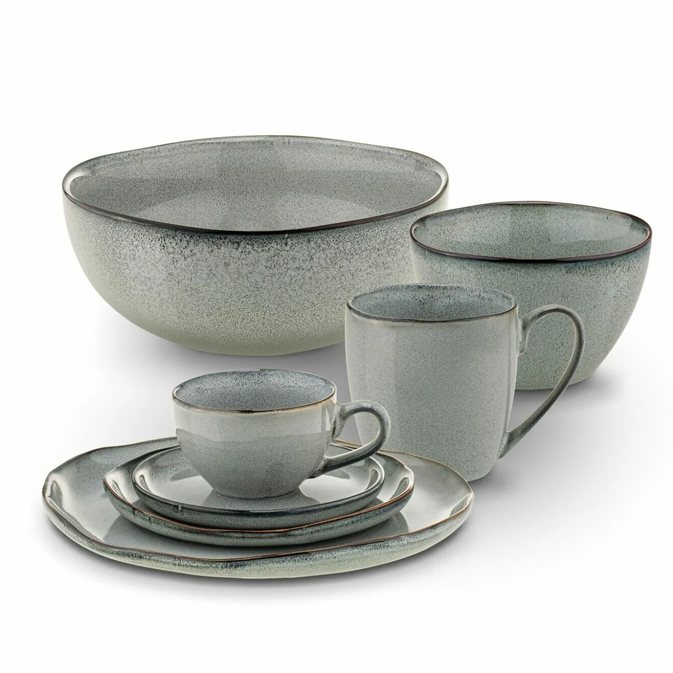 Salaterka ceramiczna Konighoffer Mavi Grey 13,5 cm