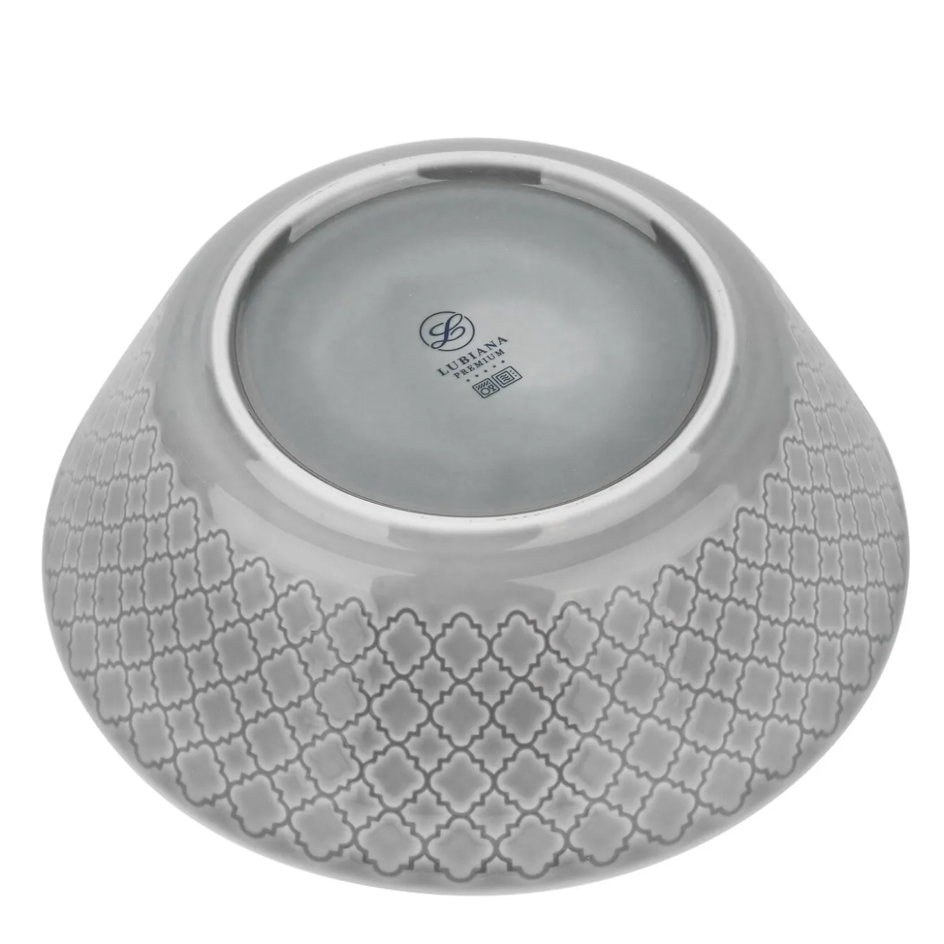 Salaterka porcelanowa Lubiana Marrakesz 23 cm szara