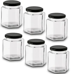 Słoiki szklane z metalową zakrętką Tadar Jawa 400 ml 6 sztuk