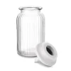 Słoik ozdobny z pokrywką ceramiczną Tadar Serce 1300 ml okrągły