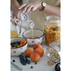 Słoik szklany z pokrywką Sarina Fibo 1,5 l mix kolorów