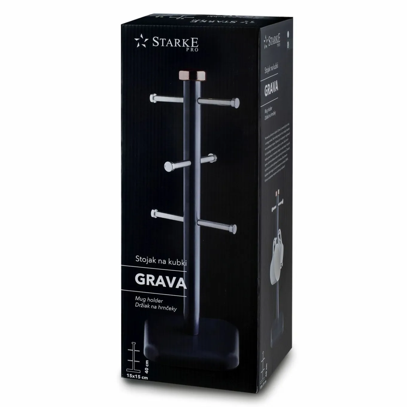 Stojak na kubki Starke Pro Grava 15 x 41,5 cm zielony