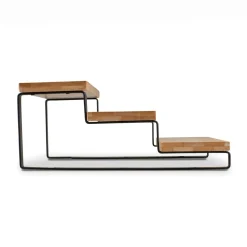 Stojak na przyprawy 3-poziomowy Tadar Bambus 32 x 23,5 x 9,6 cm