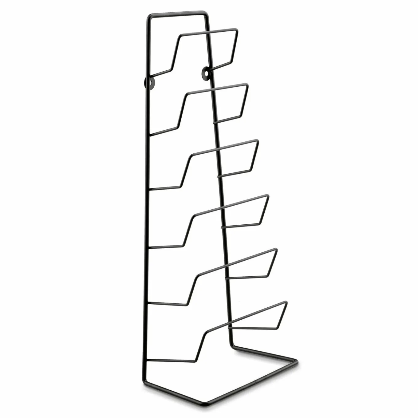 Stojak wieszak na sześć pokrywek Tadar 45 x 18,5 x 11,5 cm czarny