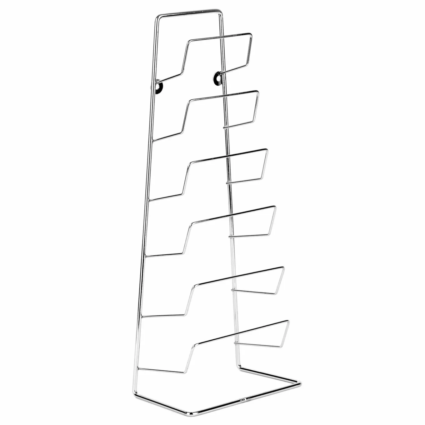 Stojak wieszak na sześć pokrywek Tadar 45 x 18,5 x 11,5 cm srebrny