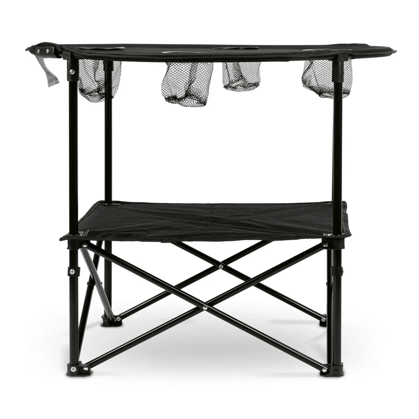 Stolik turystyczny składany z torbą Tadar 72 x 60 cm czarny