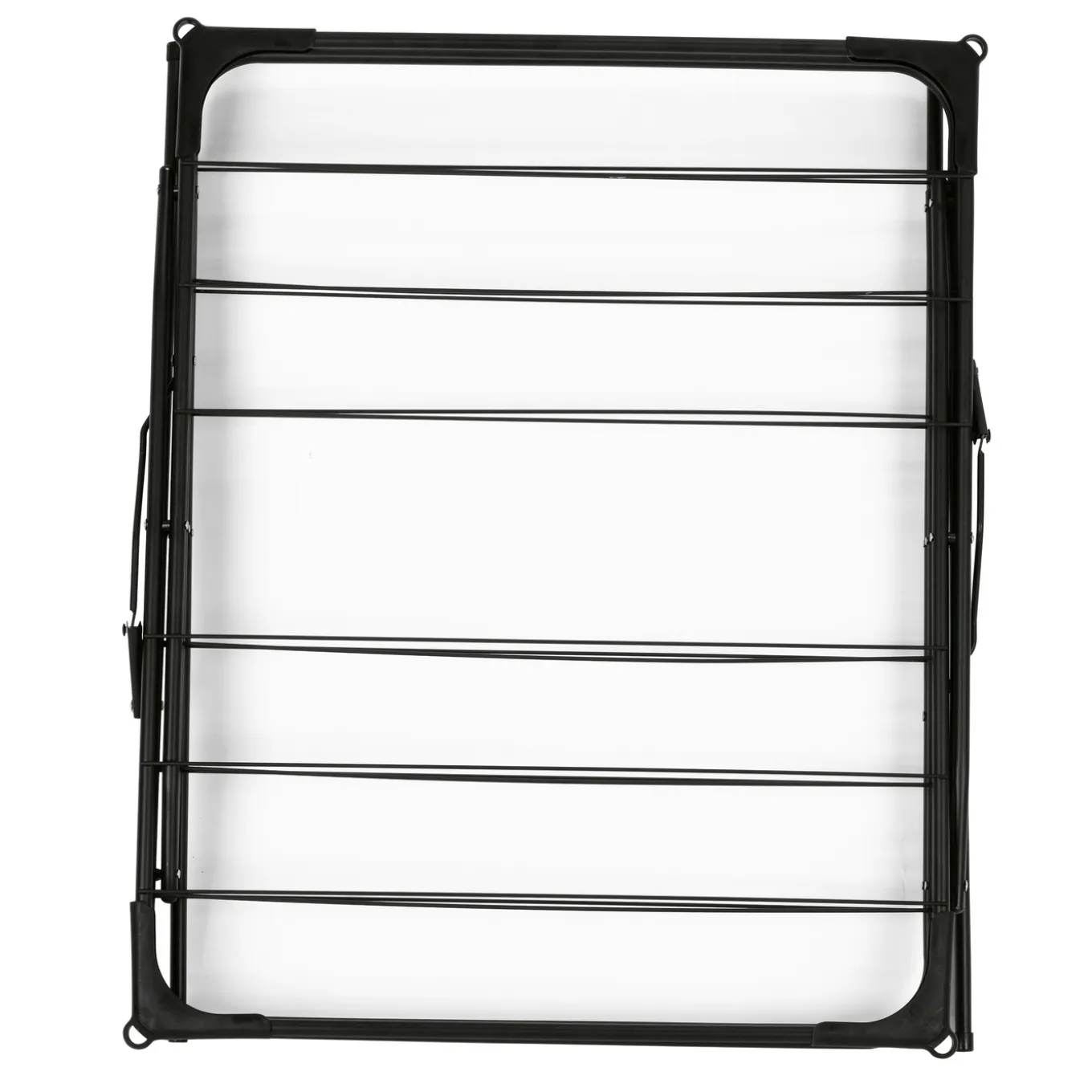 Suszarka balkonowa Tadar Marry 59 x 48 x 139 cm czarna trzypoziomowa