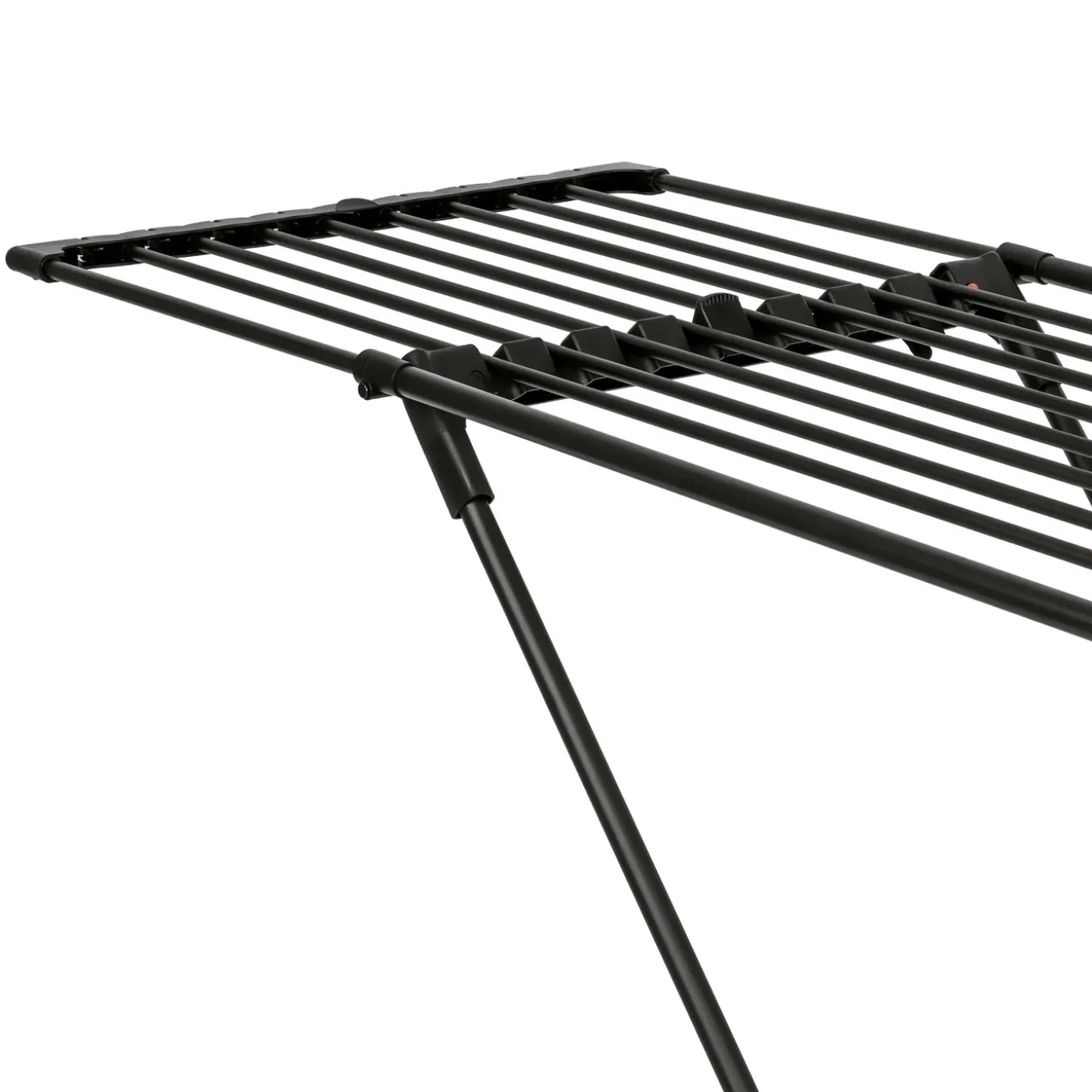 Suszarka balkonowa teleskopowa Konighoffer Spring Black 108-190 x 56 x 94 cm