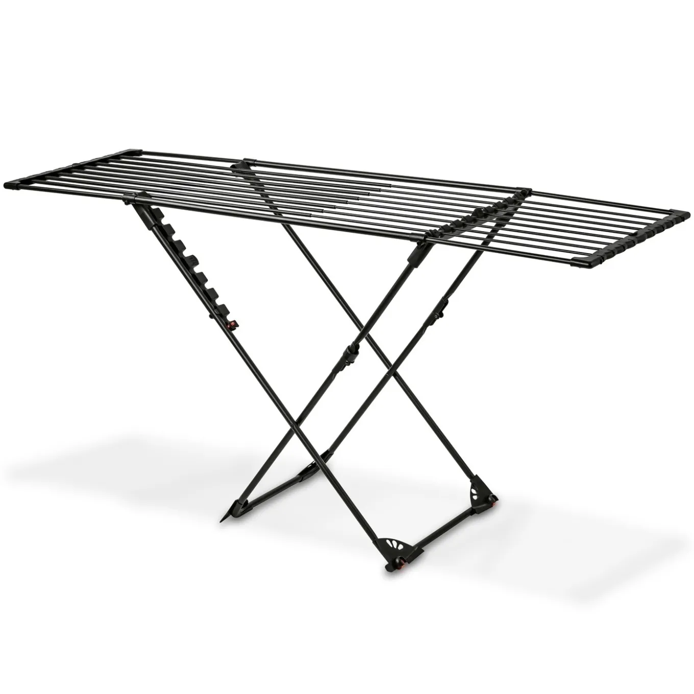 Suszarka balkonowa teleskopowa Konighoffer Spring Black 108-190 x 56 x 94 cm