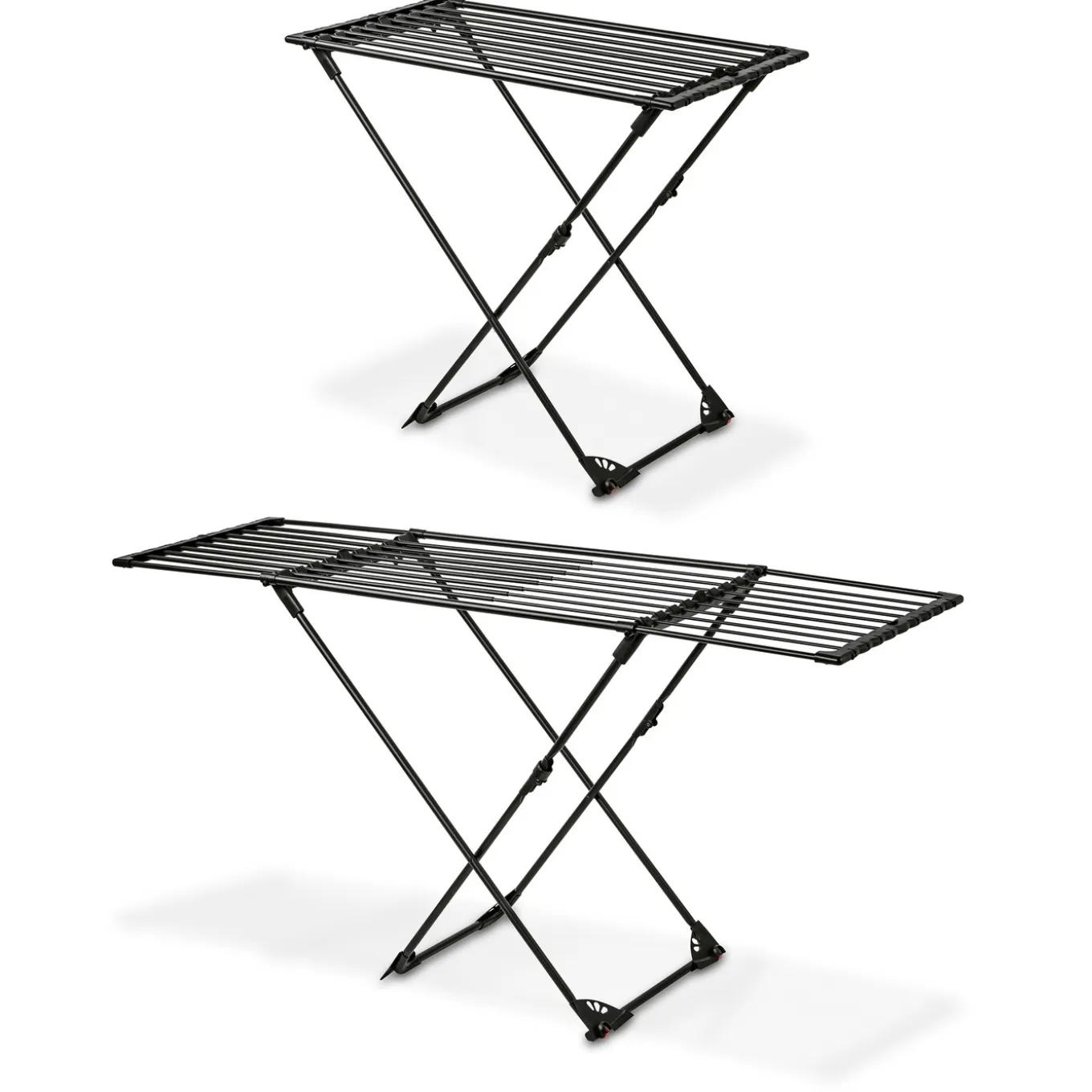 Suszarka balkonowa teleskopowa Konighoffer Spring Black 108-190 x 56 x 94 cm