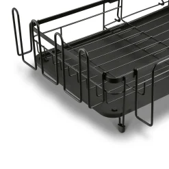 Suszarka do naczyń dwupoziomowa z ociekaczem Konighoffer 57 x 34 x 32,5 cm czarna