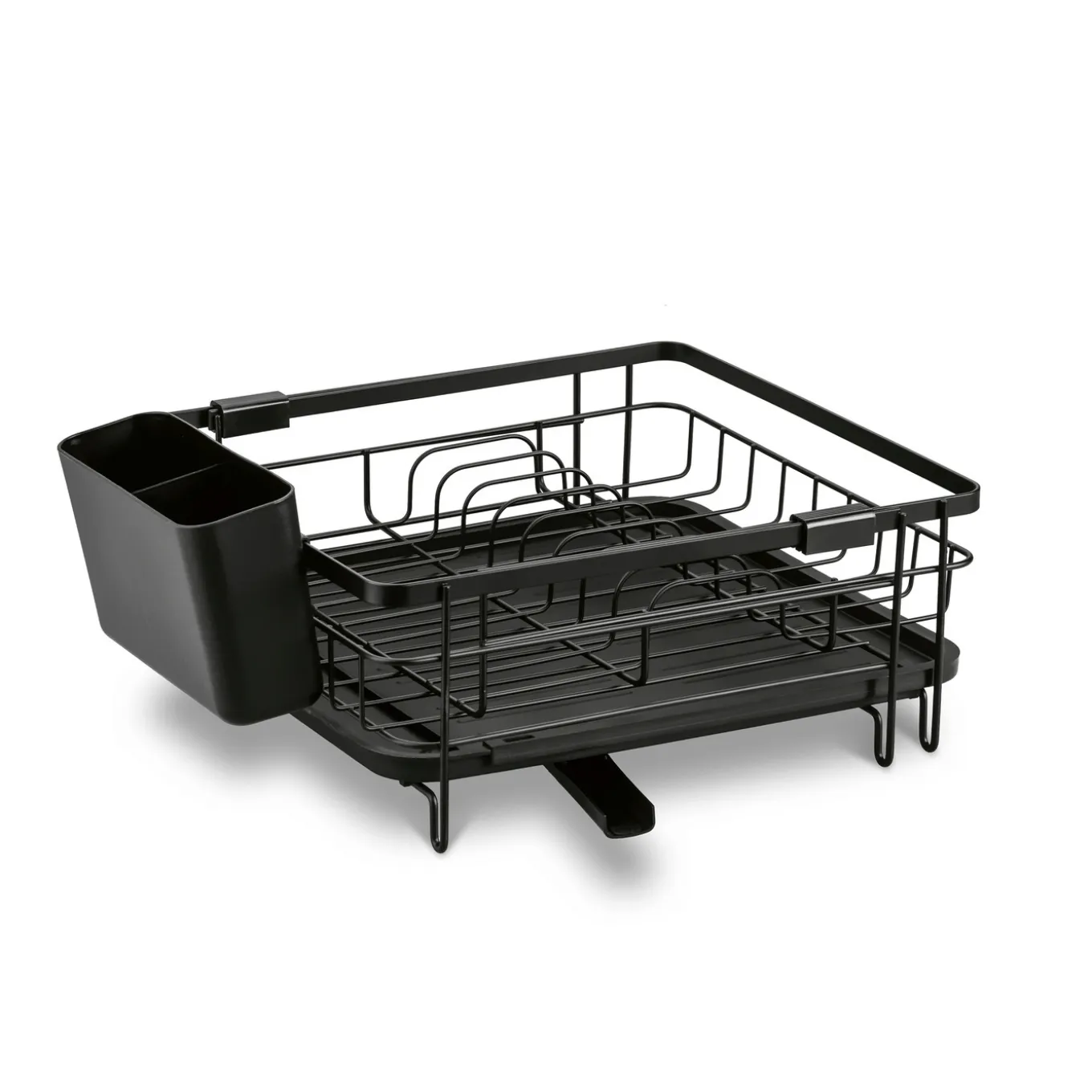 Suszarka do naczyń z ociekaczem i tacą Konighoffer 53 x 30 x 15,5 cm czarna