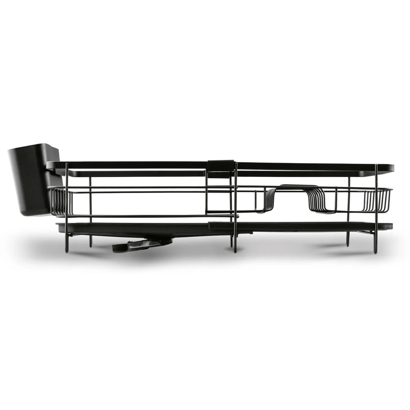 Suszarka do naczyń z ociekaczem i tacą Konighoffer 53 x 30 x 15,5 cm czarna