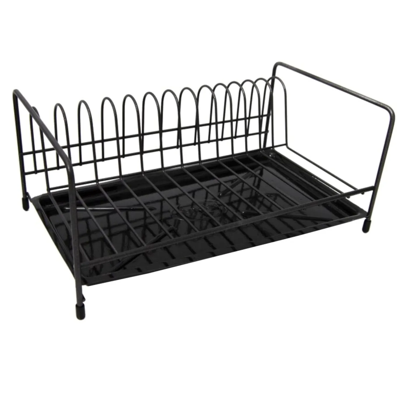 Suszarka do naczyń z tacką Ander Mini 31 x 18,5 x 13,5 cm czarna