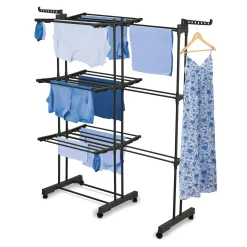 Suszarka na pranie pionowa Konighoffer Ultra 135 x 66 x 173 cm czarna