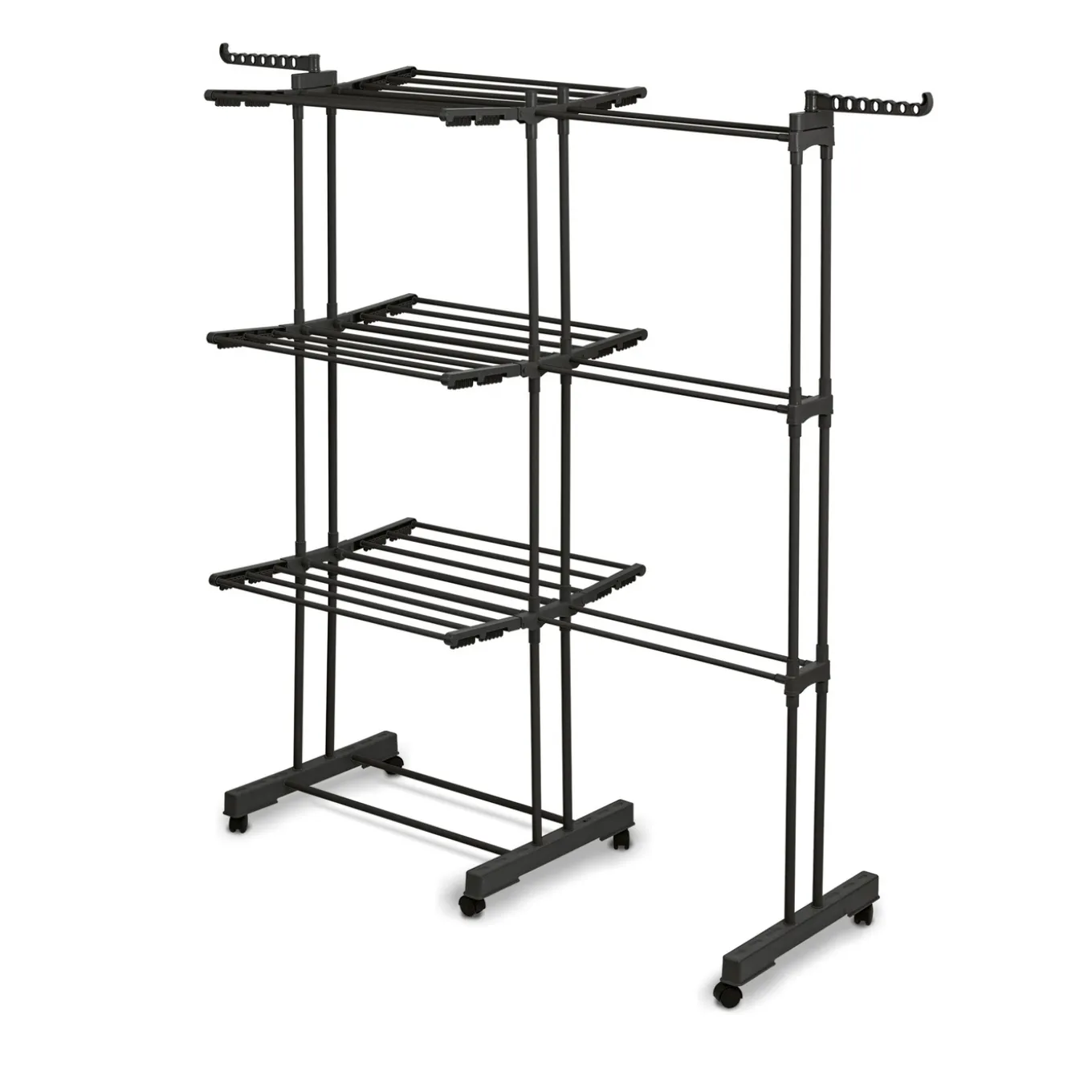 Suszarka na pranie pionowa Konighoffer Ultra 135 x 66 x 173 cm czarna