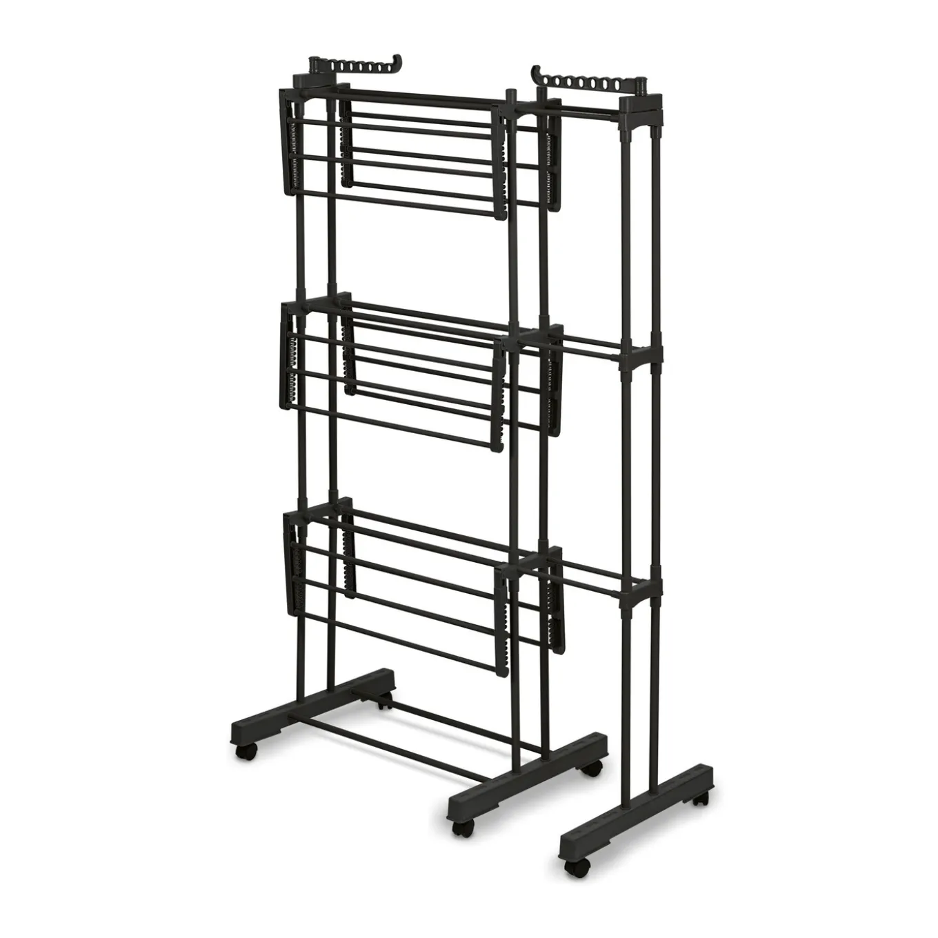 Suszarka na pranie pionowa Konighoffer Ultra 135 x 66 x 173 cm czarna
