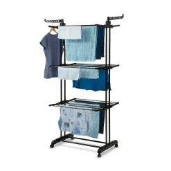Suszarka na pranie pionowa Konighoffer 75 x 64 x 175 cm czarna