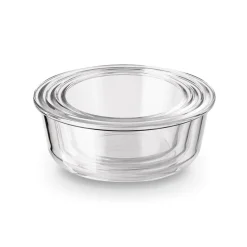 Szklane pojemniki na żywność Konighoffer Largo 400 ml 600 ml 900 ml okrągłe